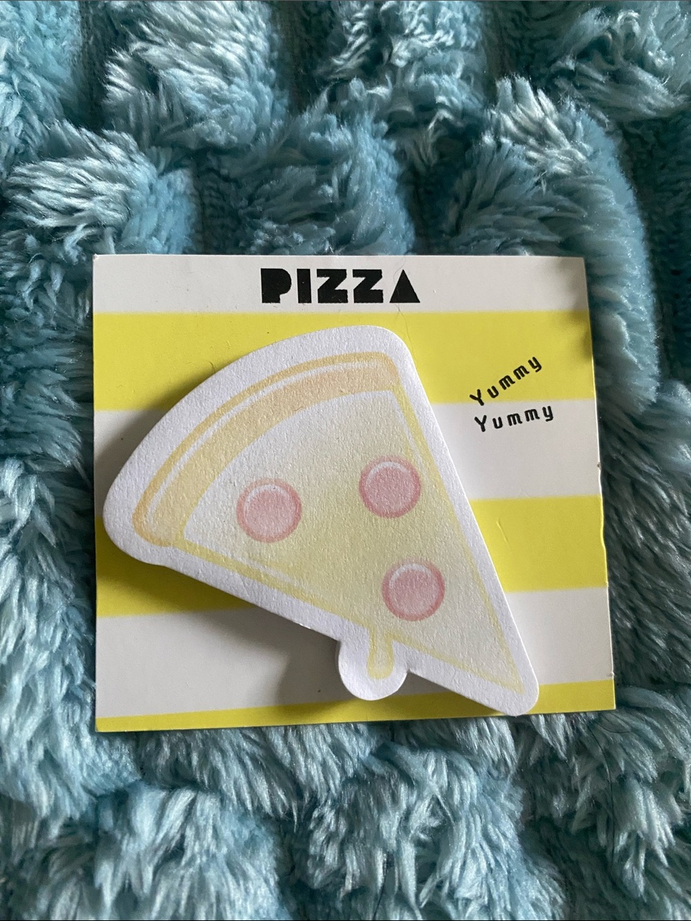 Girls Trend Yellow Pizza Slice Sticky Notes/ Stationary